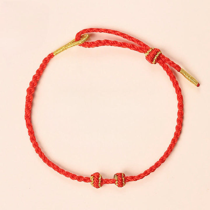 Buddha Stones Pulsera ajustable de protección hecha a mano con hilo rojo trenzado y cuentas de jade de 3 mm. - image 16