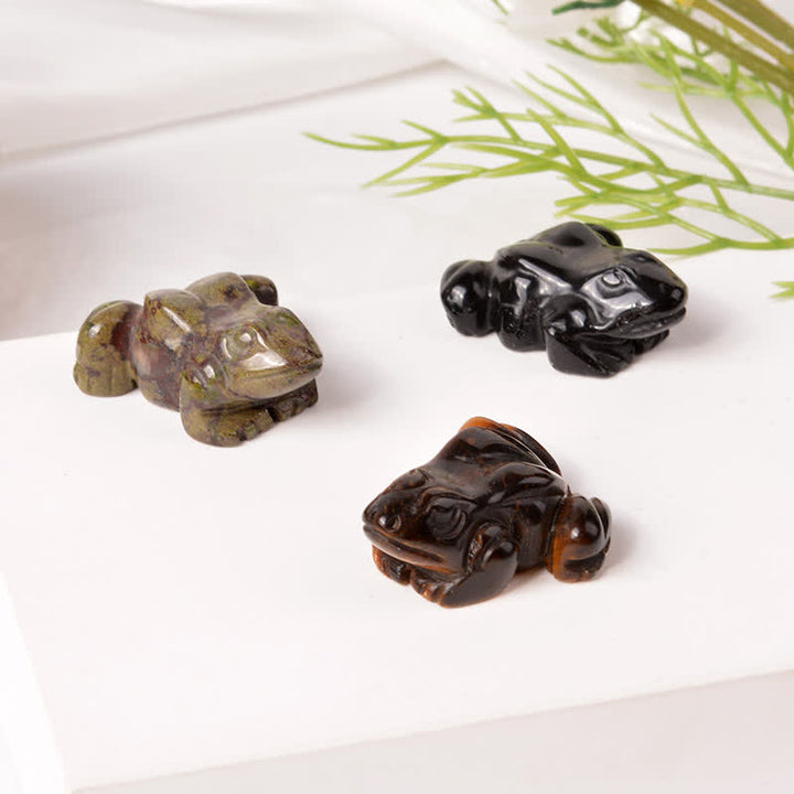 Buddha Stones Decoración con cristales y piedras de cuarzo transparente y aventurina verde natural con forma de rana para la riqueza. - image 31