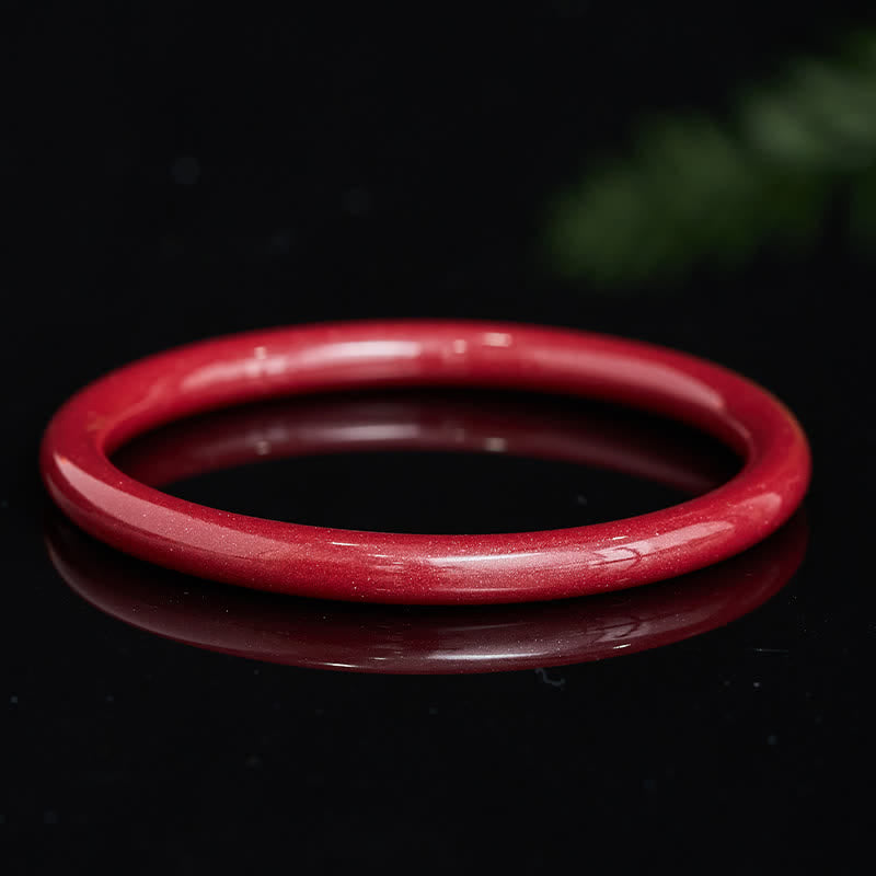 Buddha Stones Pulsera rígida Cinnabar Plain Heart Sutra Calm - image 1