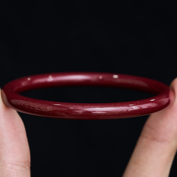 Buddha Stones Pulsera rígida Cinnabar Plain Heart Sutra Calm - image 4