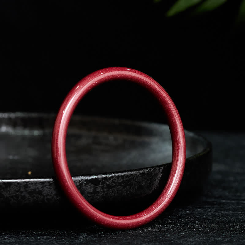 Buddha Stones Pulsera rígida Cinnabar Plain Heart Sutra Calm - image 2