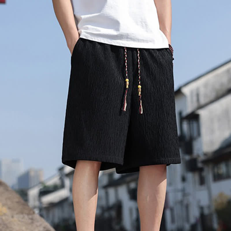 Bermudas informales de verano para hombre con cordón ajustable y bolsillos, con estampado de Buddha Stones . - image 12