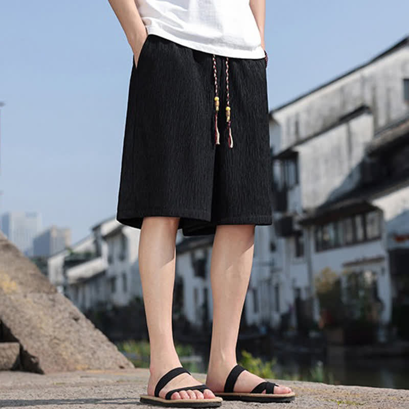 Bermudas informales de verano para hombre con cordón ajustable y bolsillos, con estampado de Buddha Stones . - image 14