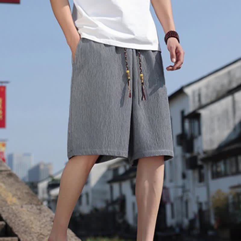 Bermudas informales de verano para hombre con cordón ajustable y bolsillos, con estampado de Buddha Stones . - image 21