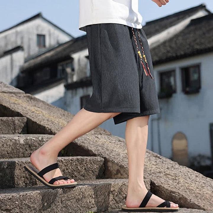 Bermudas informales de verano para hombre con cordón ajustable y bolsillos, con estampado de Buddha Stones . - image 33