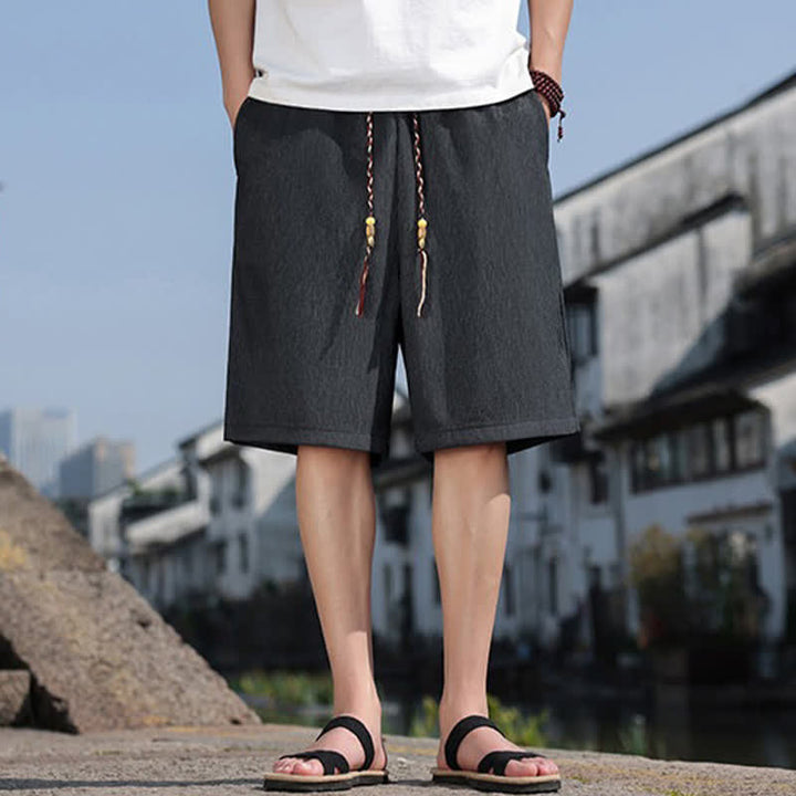 Bermudas informales de verano para hombre con cordón ajustable y bolsillos, con estampado de Buddha Stones . - image 29