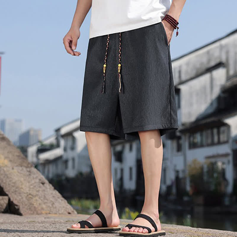 Bermudas informales de verano para hombre con cordón ajustable y bolsillos, con estampado de Buddha Stones . - image 32