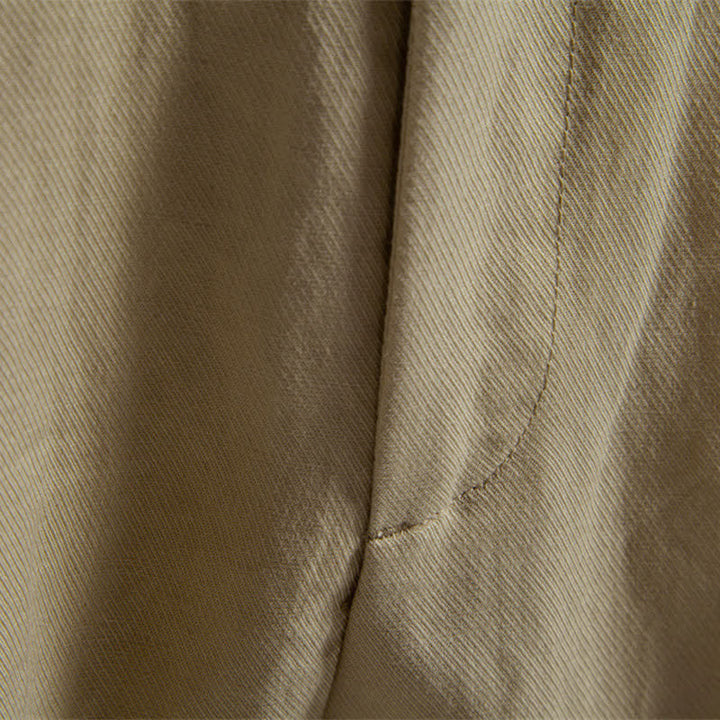Buddha Stones Pantalones cortos bermudas clásicos de verano con cremallera y botones, color liso, para hombre, pierna recta y bolsillos. - image 4