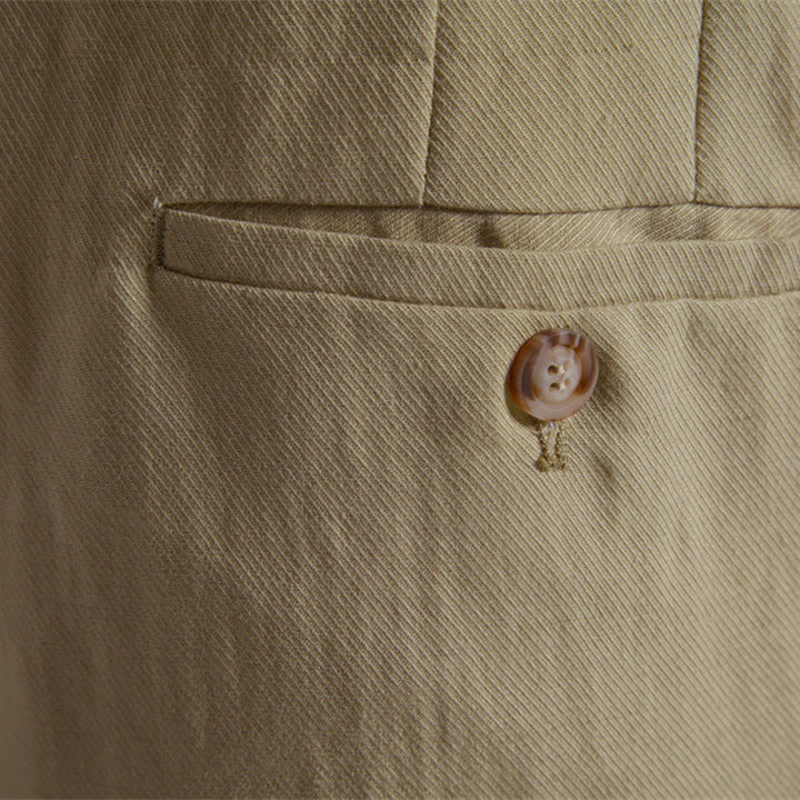 Buddha Stones Pantalones cortos bermudas clásicos de verano con cremallera y botones, color liso, para hombre, pierna recta y bolsillos. - image 9