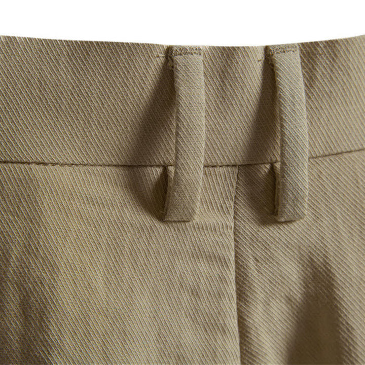Buddha Stones Pantalones cortos bermudas clásicos de verano con cremallera y botones, color liso, para hombre, pierna recta y bolsillos. - image 10