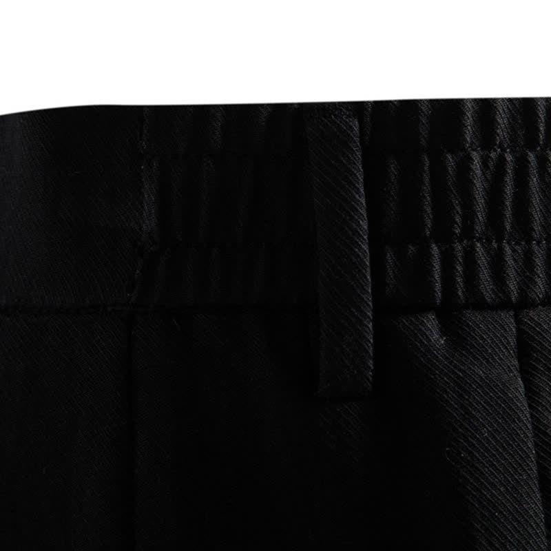Buddha Stones Pantalones cortos bermudas clásicos de verano con cremallera y botones, color liso, para hombre, pierna recta y bolsillos. - image 18