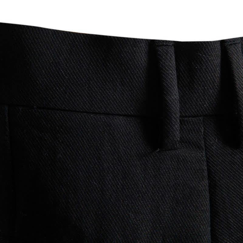 Buddha Stones Pantalones cortos bermudas clásicos de verano con cremallera y botones, color liso, para hombre, pierna recta y bolsillos. - image 19