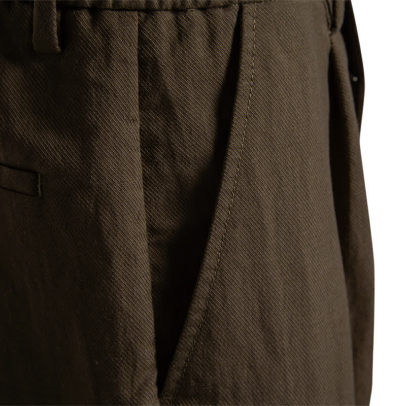 Buddha Stones Pantalones cortos bermudas clásicos de verano con cremallera y botones, color liso, para hombre, pierna recta y bolsillos. - image 27