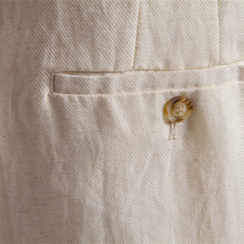Buddha Stones Pantalones cortos bermudas clásicos de verano con cremallera y botones, color liso, para hombre, pierna recta y bolsillos. - image 40