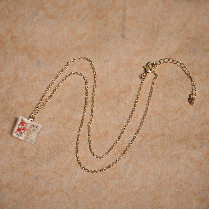 Buddha Stones Collar con colgante de cobre con diseño de flor de nacimiento y equilibrio - image 3