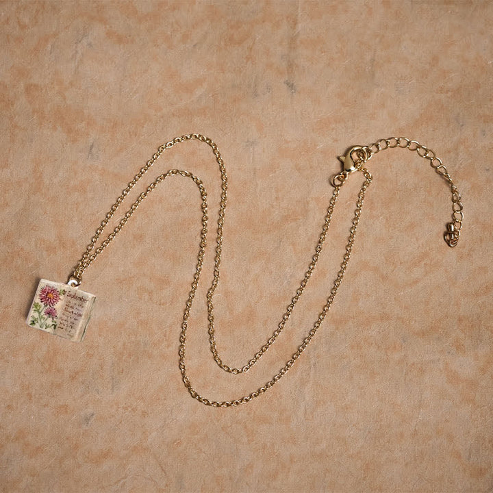 Buddha Stones Collar con colgante de cobre con diseño de flor de nacimiento y equilibrio - image 36