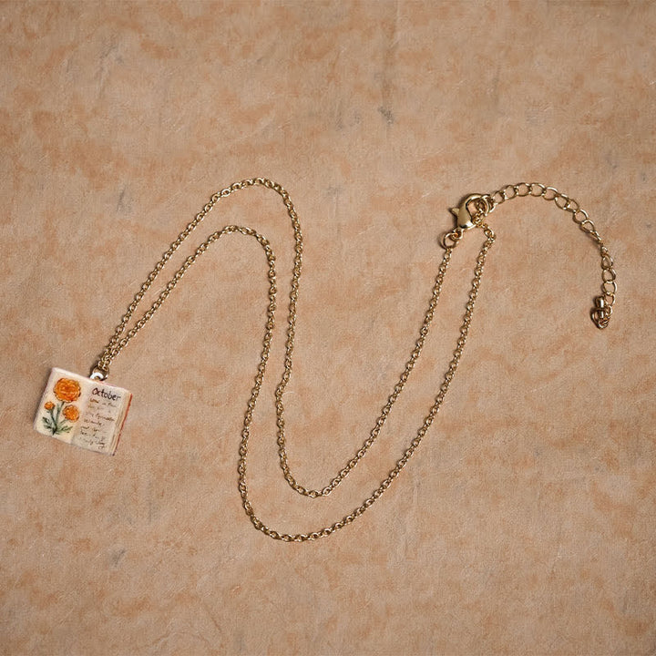 Buddha Stones Collar con colgante de cobre con diseño de flor de nacimiento y equilibrio - image 40