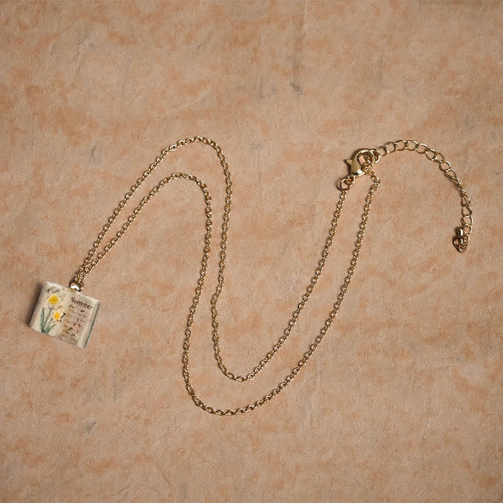 Buddha Stones Collar con colgante de cobre con diseño de flor de nacimiento y equilibrio - image 44