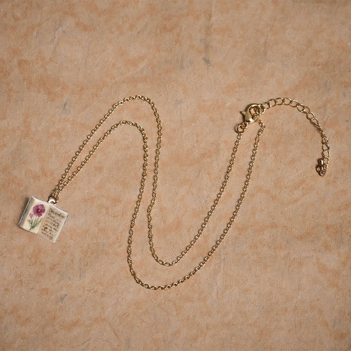 Buddha Stones Collar con colgante de cobre con diseño de flor de nacimiento y equilibrio - image 48