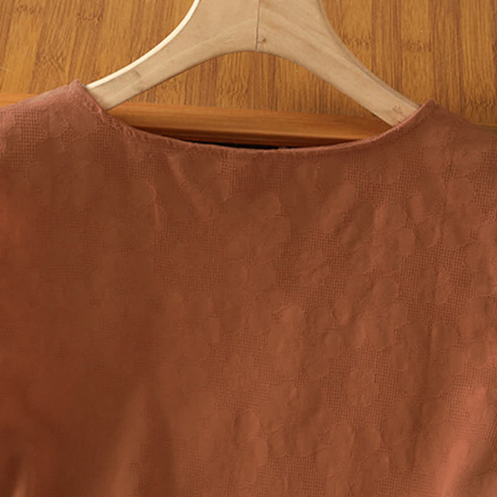 Buddha Stones Camiseta sin mangas de verano informal con abertura lateral y estampado floral para mujer. - image 5
