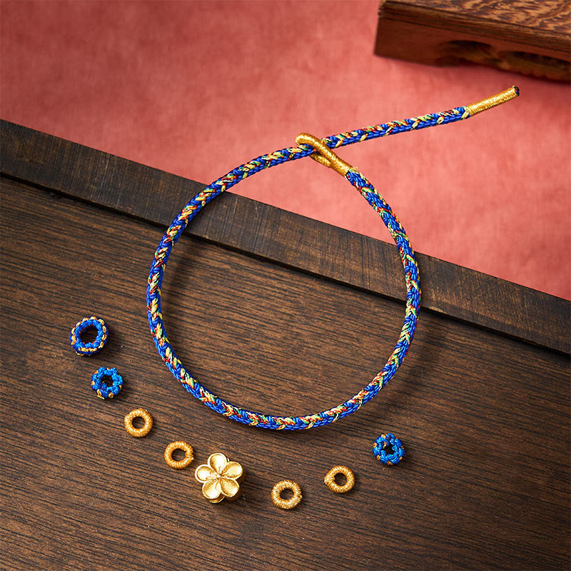 Buddha Stones Pulsera de la paz Om Mani Padme Hum tejida a mano con hilo - image 16