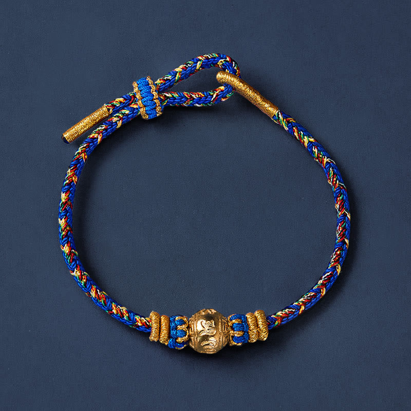 Buddha Stones Pulsera de la paz Om Mani Padme Hum tejida a mano con hilo - image 3