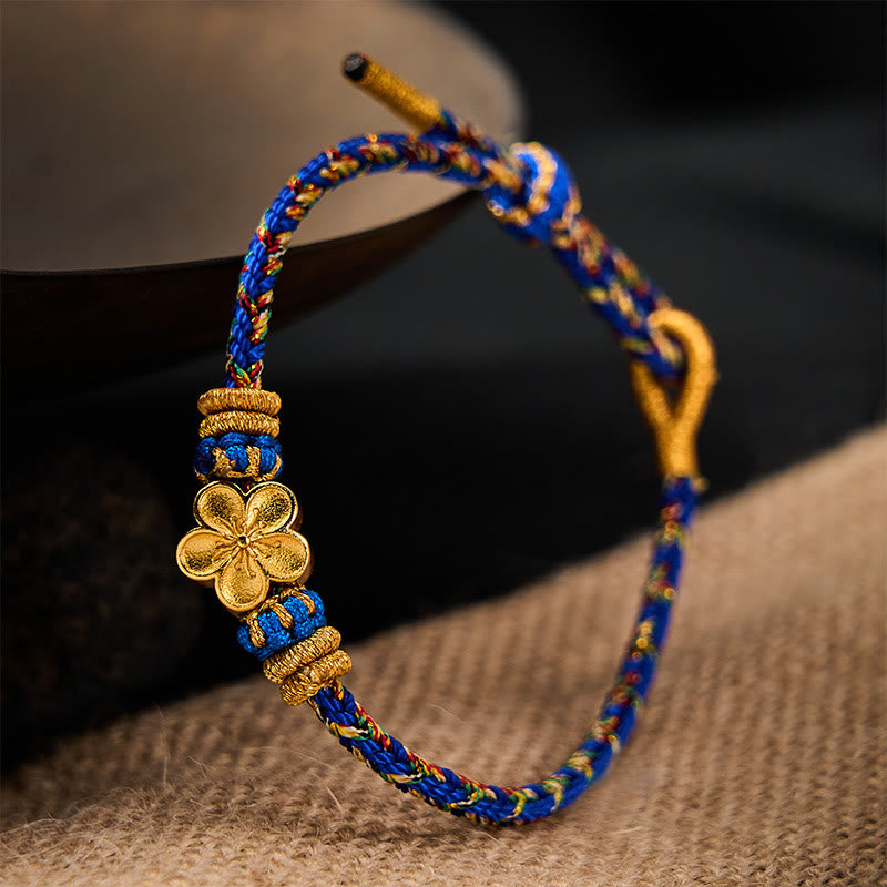 Buddha Stones Pulsera de la paz Om Mani Padme Hum tejida a mano con hilo - image 14