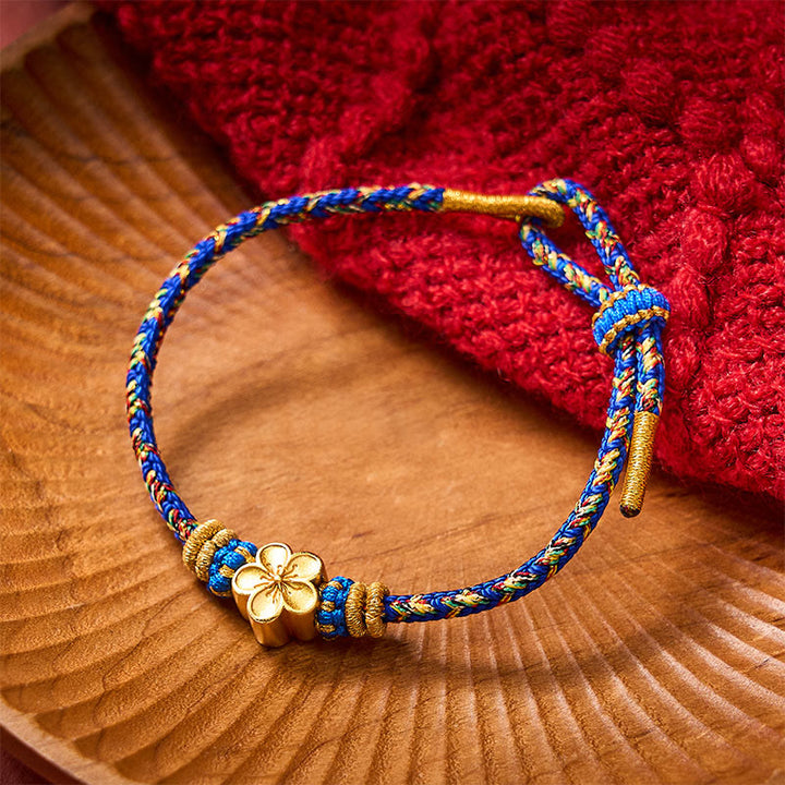 Buddha Stones Pulsera de la paz Om Mani Padme Hum tejida a mano con hilo - image 13