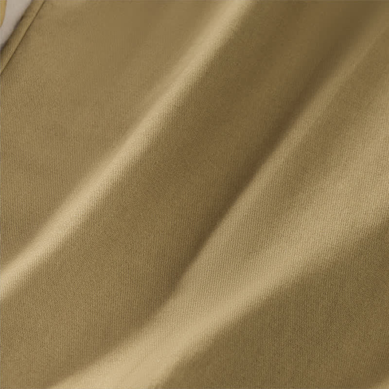 Buddha Stones Pantalones cortos lisos con volantes, cintura elástica y cordón ajustable, ideales para primavera y verano. Pantalones rectos con bolsillos para mujer. - image 9