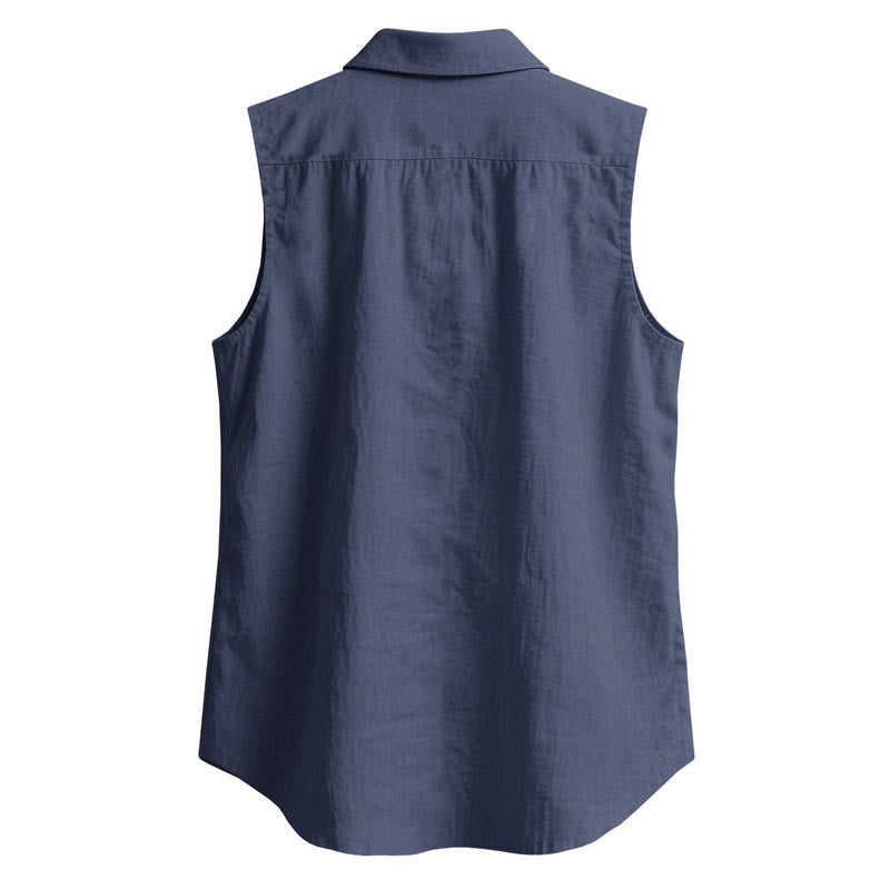 Buddha Stones Camisas sin mangas lisas de manga larga para hombre, estilo casual de verano y minimalistas. - image 1