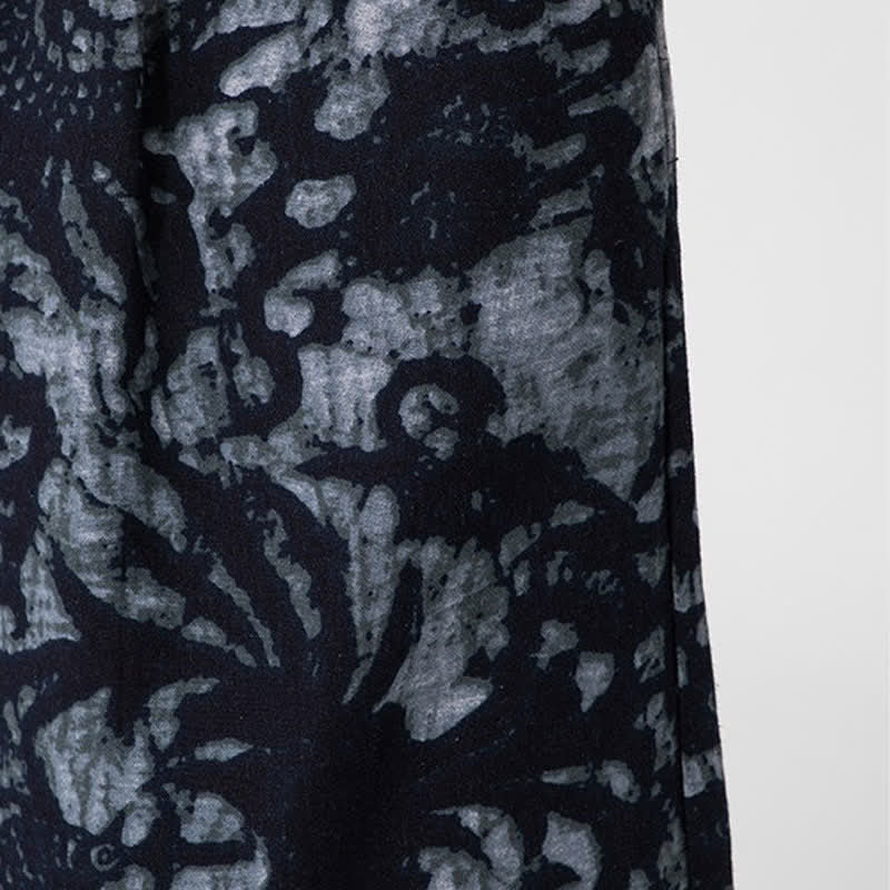 Buddha Stones Pantalones cortos de verano estilo boho casual con cordón ajustable y estampado abstracto para hombre, de pierna recta y con bolsillo. - image 15