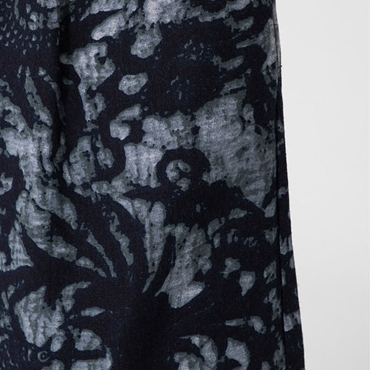 Buddha Stones Pantalones cortos de verano estilo boho casual con cordón ajustable y estampado abstracto para hombre, de pierna recta y con bolsillo. - image 15