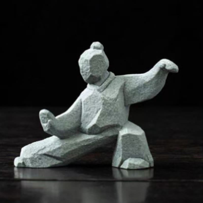 Buddha Stones Figura de Tai Chi de equilibrio Yin Yang de resina, decoración de vida consciente - image 12