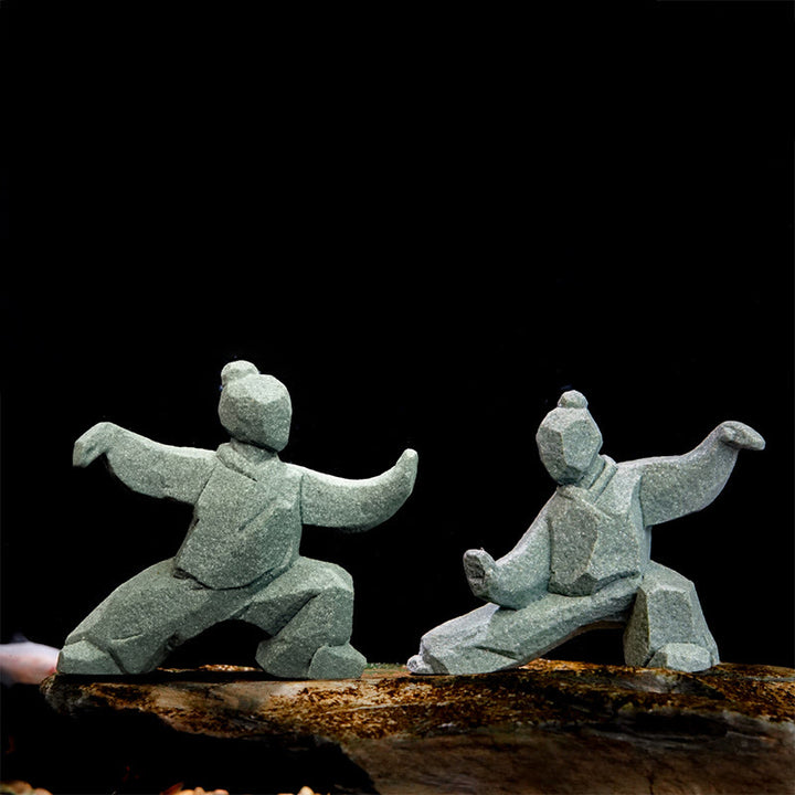 Buddha Stones Figura de Tai Chi de equilibrio Yin Yang de resina, decoración de vida consciente - image 0