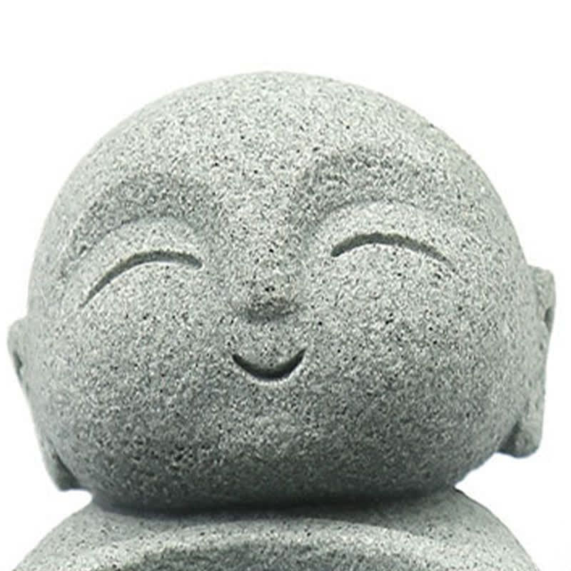 Buddha Stones Estatua de resina con portavelas de Buda Serenidad (sin vela) - image 13