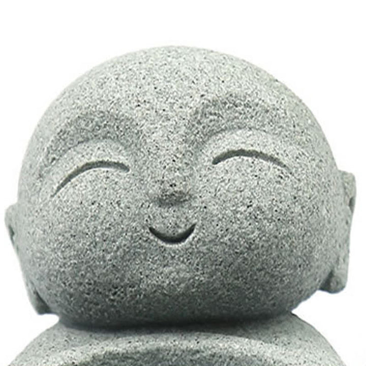 Buddha Stones Estatua de resina con portavelas de Buda Serenidad (sin vela) - image 13