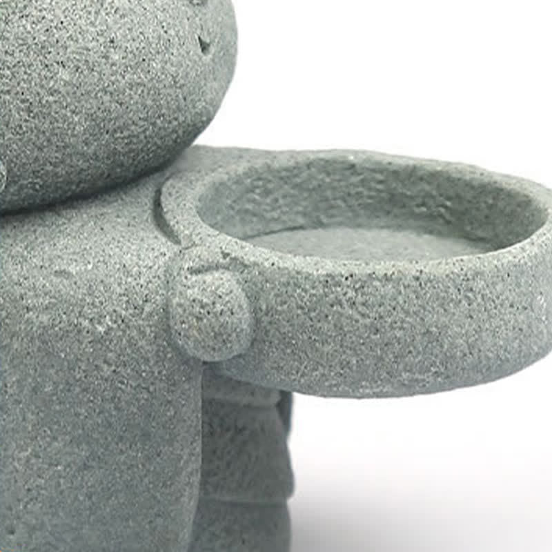 Buddha Stones Estatua de resina con portavelas de Buda Serenidad (sin vela) - image 14