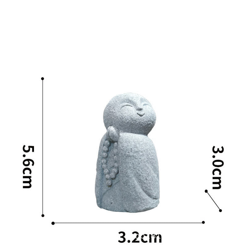 Buddha Stones Estatua de resina con pequeña oración del Buda Ksitigarbha, símbolo de compasión y meditación. - Rosario largo de 5,6*3,2*3,0 cm - image 15