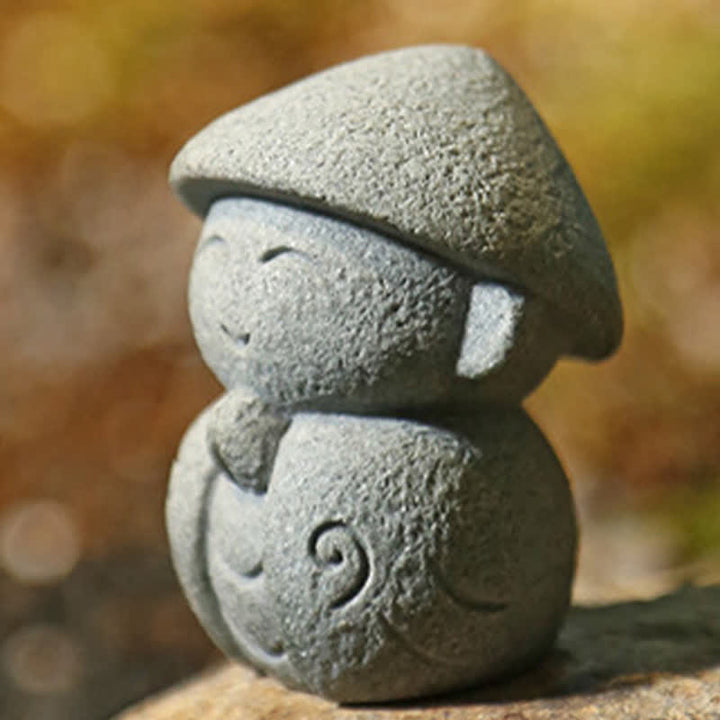 Buddha Stones Estatua de resina con pequeña oración del Buda Ksitigarbha, símbolo de compasión y meditación. - image 6