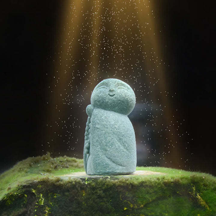 Buddha Stones Estatua de resina con pequeña oración del Buda Ksitigarbha, símbolo de compasión y meditación. - image 17