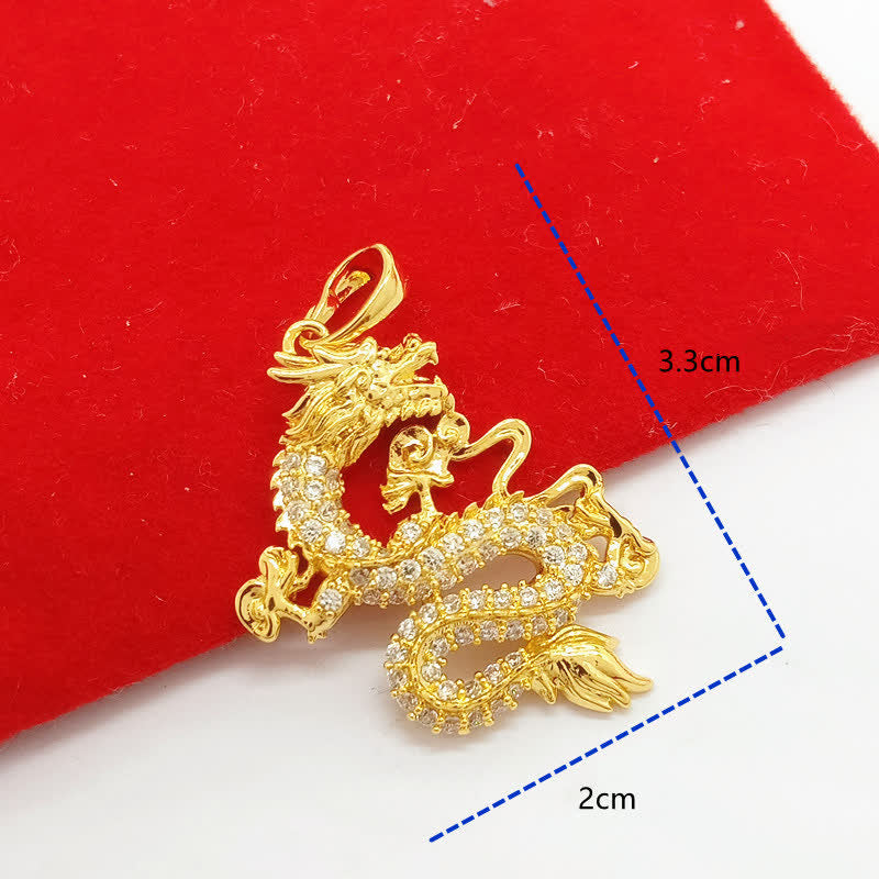 Colgante Collar Protección Dragón Dorado Buddha Stones - image 9