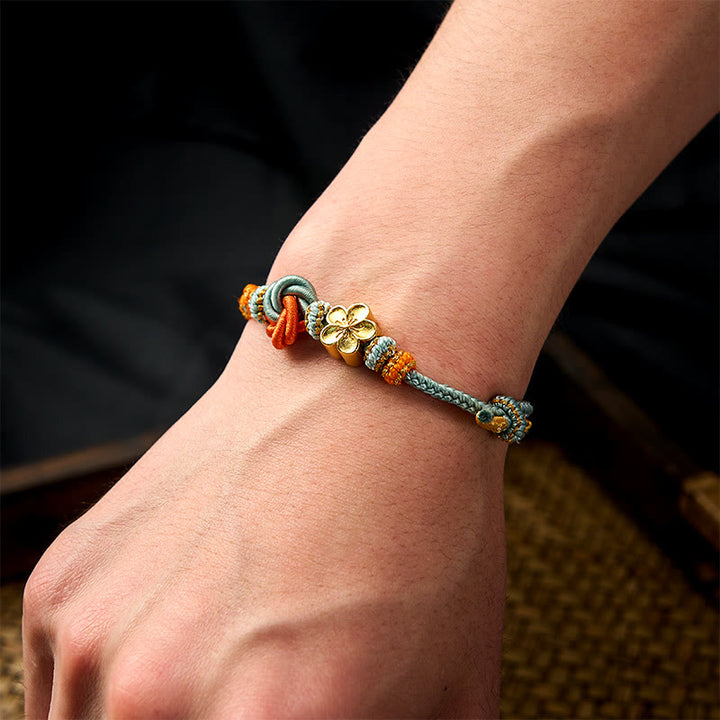 Buddha Stones Pulsera de confianza con cuerda trenzada de mandala - image 14