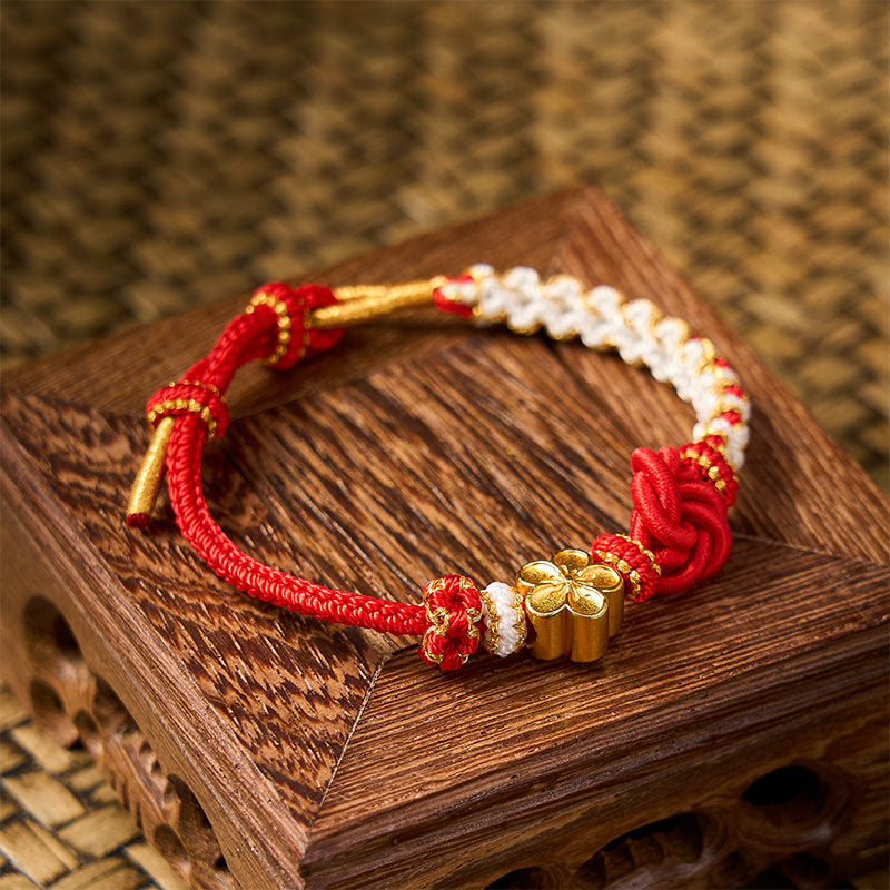Buddha Stones Pulsera de confianza con cuerda trenzada de mandala - image 3
