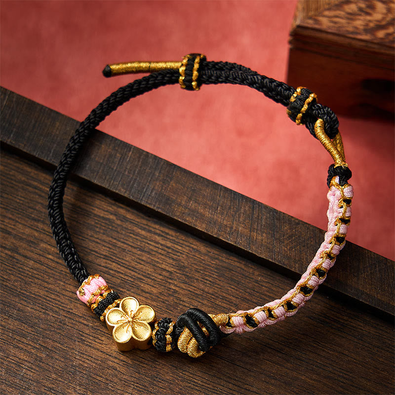 Buddha Stones Pulsera ajustable con nudo de cuerda trenzada - image 7