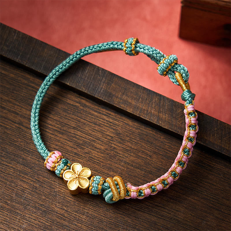 Buddha Stones Pulsera ajustable con nudo de cuerda trenzada - image 13