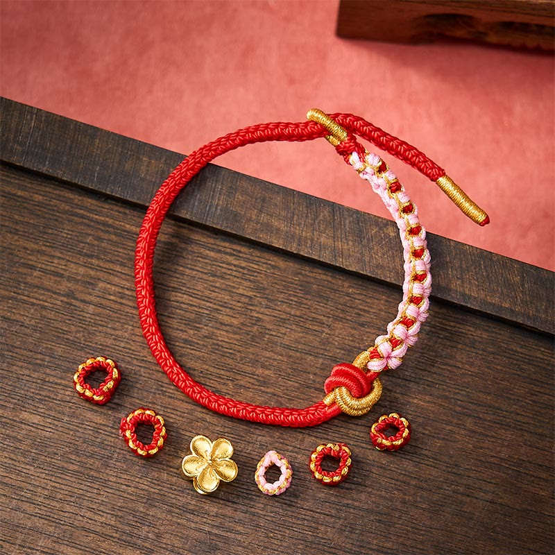 Buddha Stones Pulsera ajustable con nudo de cuerda trenzada - image 4
