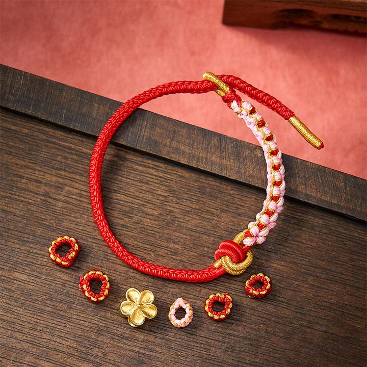 Buddha Stones Pulsera ajustable con nudo de cuerda trenzada - image 4