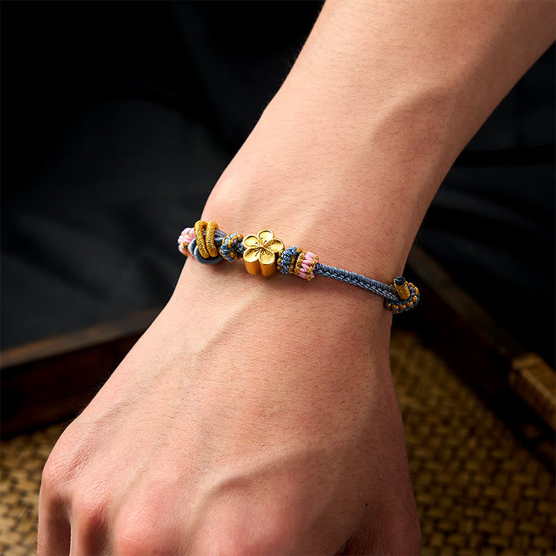 Buddha Stones Pulsera ajustable con nudo de cuerda trenzada - image 37