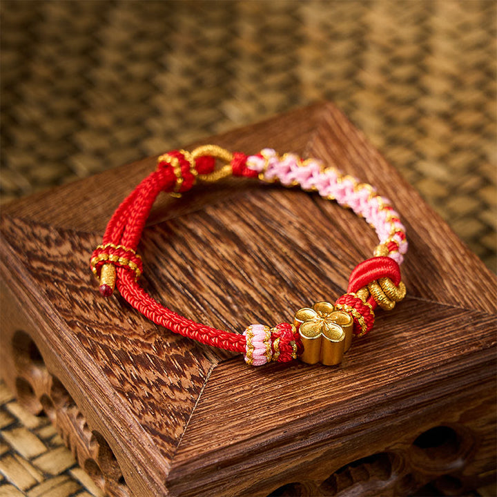 Buddha Stones Pulsera ajustable con nudo de cuerda trenzada - image 3