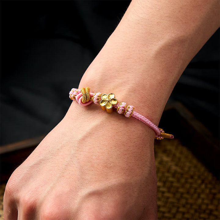 Buddha Stones Pulsera ajustable con nudo de cuerda trenzada - image 25